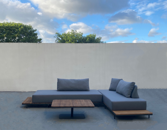 Teak sofa