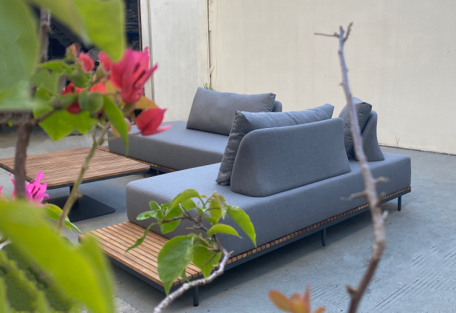 Teak sofa