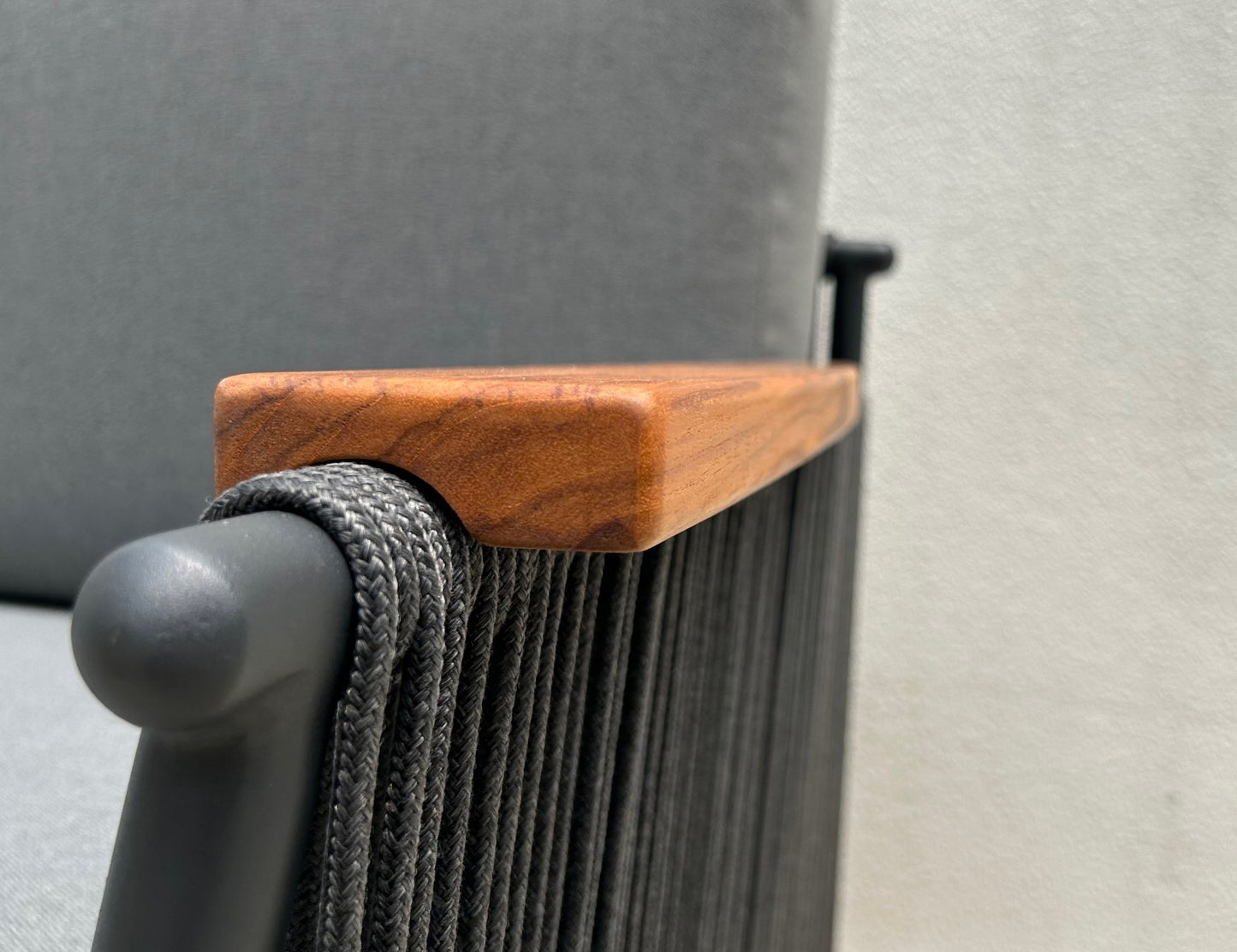 Aluminum+Teak sofa