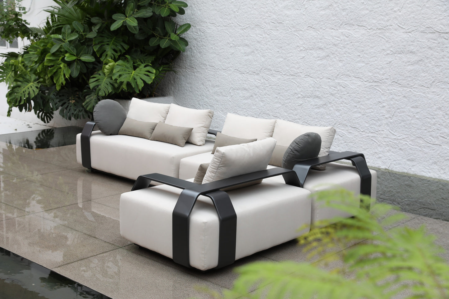 Aluminum sofa