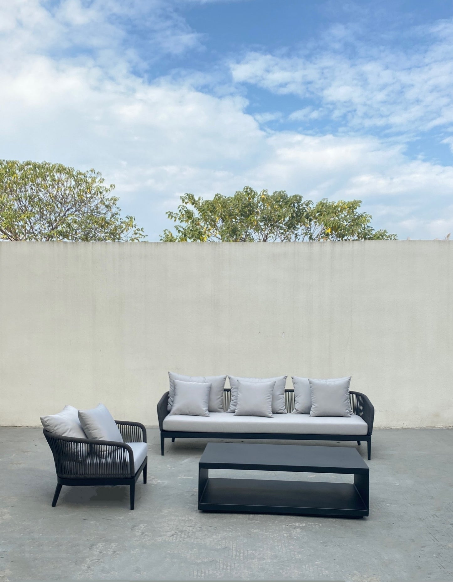 Aluminum sofa