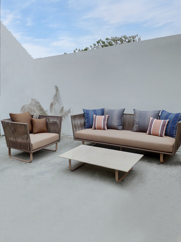 Aluminum sofa