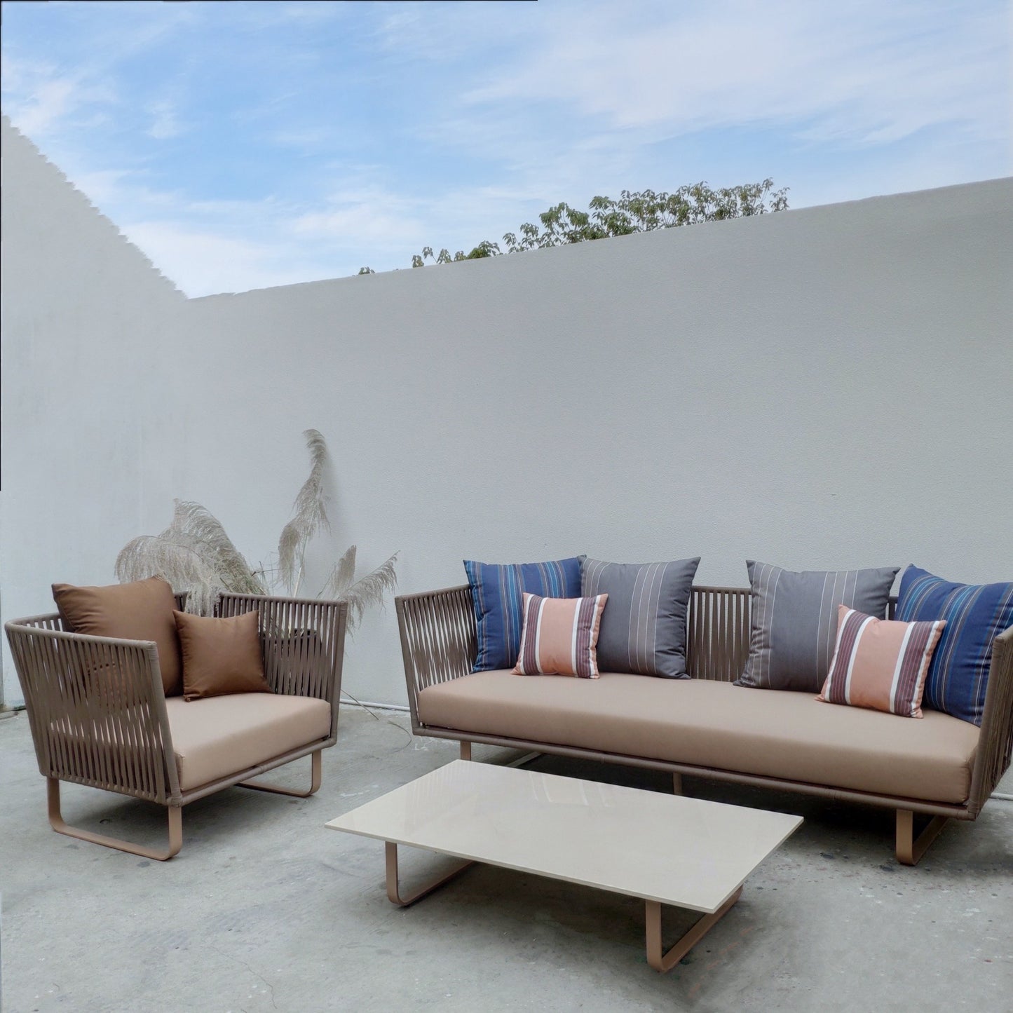 Aluminum sofa