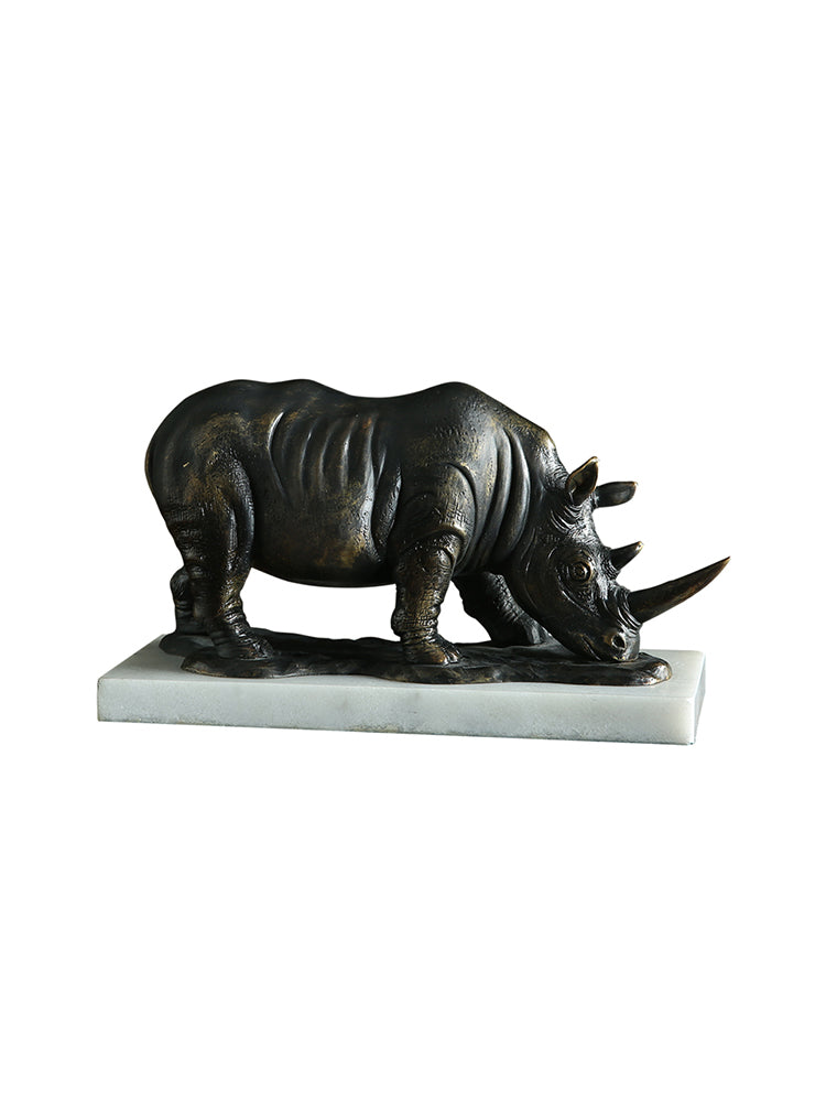 JS285X01 rhino base ornament