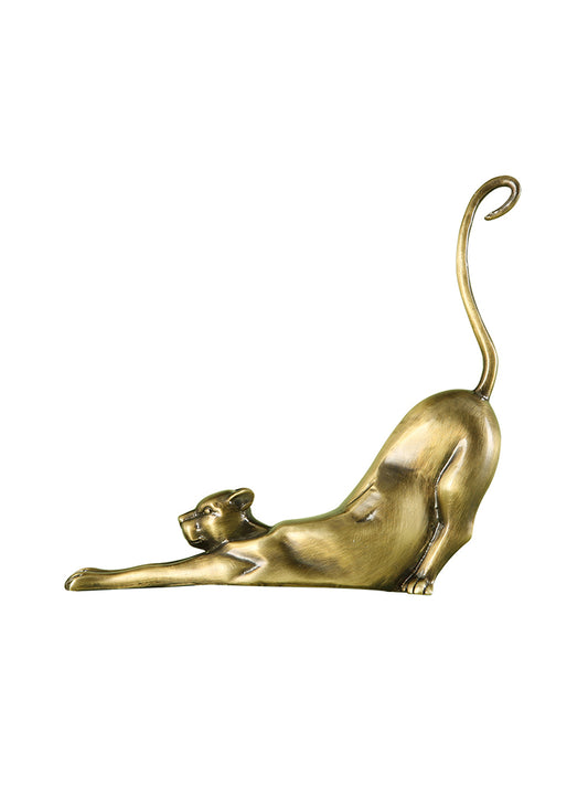 JS358X01 golden leopard ornament