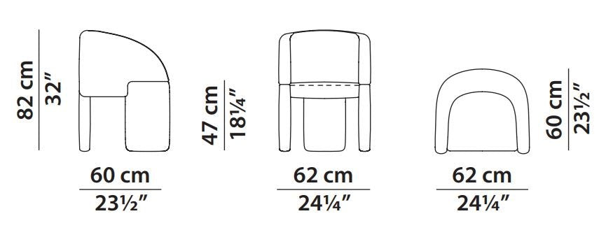 Baxter Lazy Bones Dinning Chair