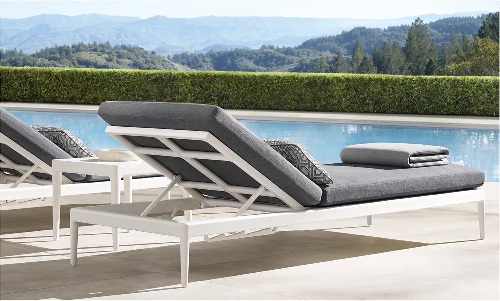 RH Laurel Chaise Longues