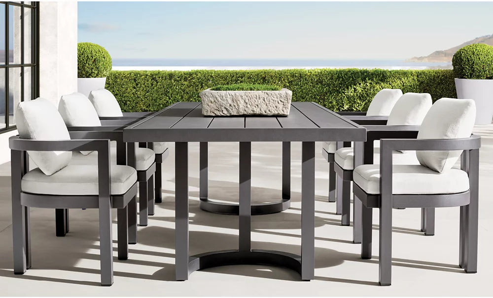 RH Portofino Aluminum Dining Armchair