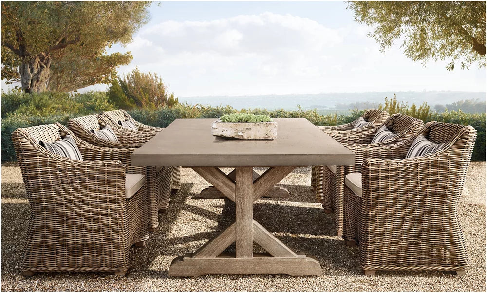 RH Provence Bucket Dining Armchair