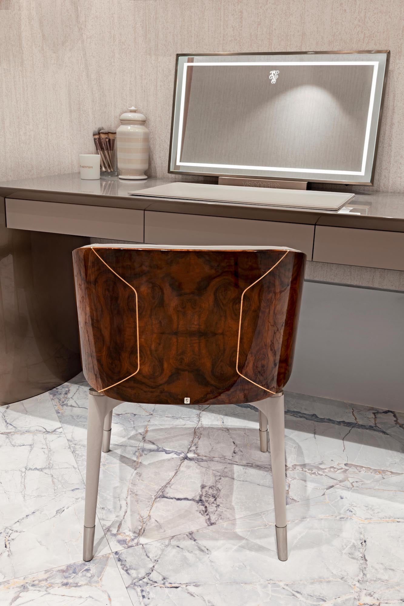 Visionnaire Stone Radica Dining Chair