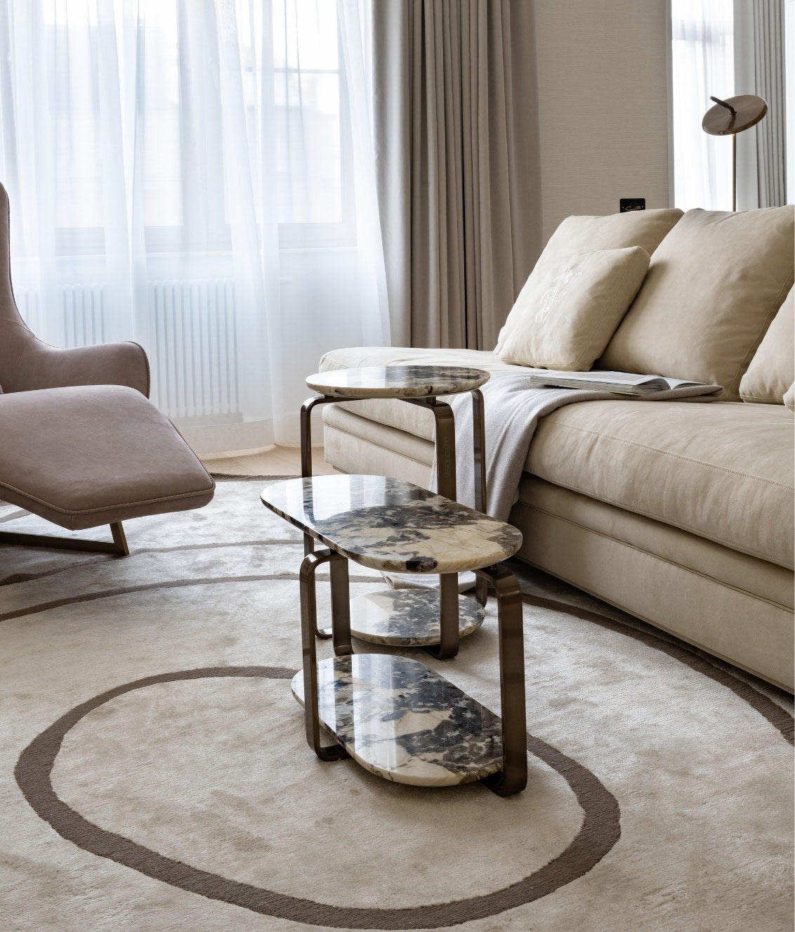Visionnaire Button Side Table