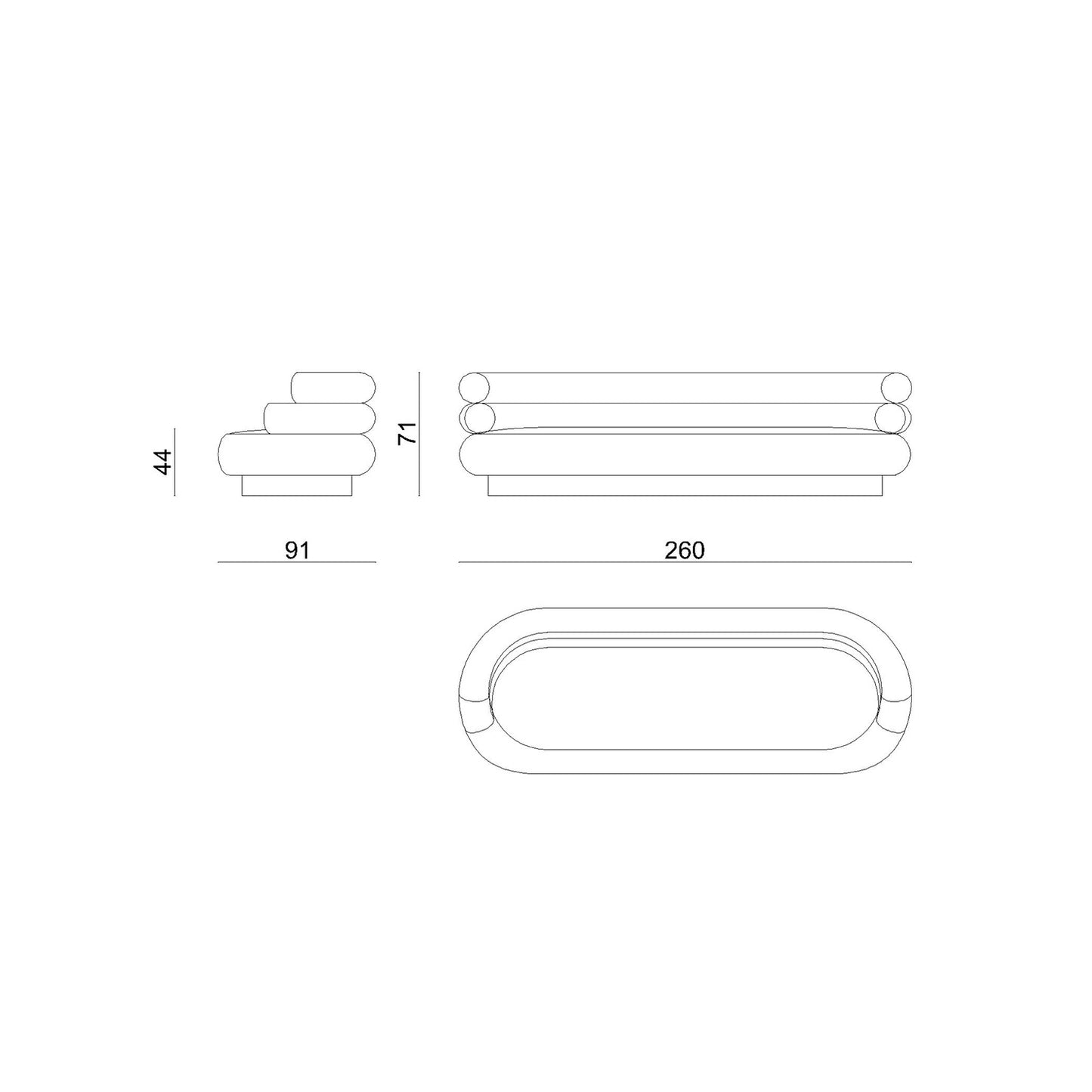 Visionnaire Voluptas Sofa
