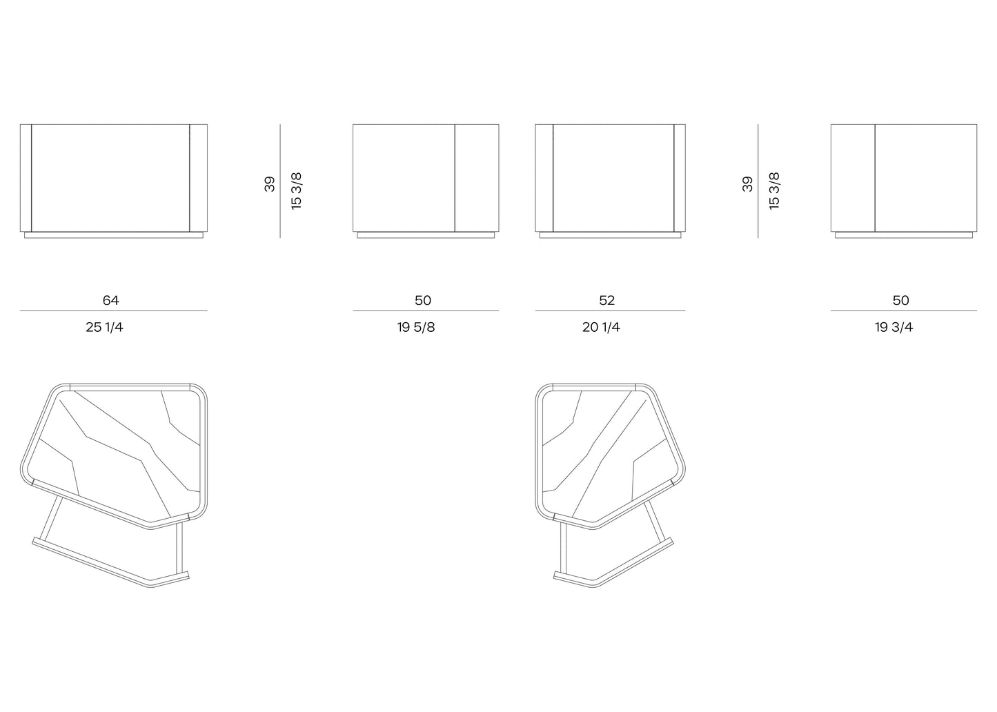 Visionnaire  Neolito Nightstand