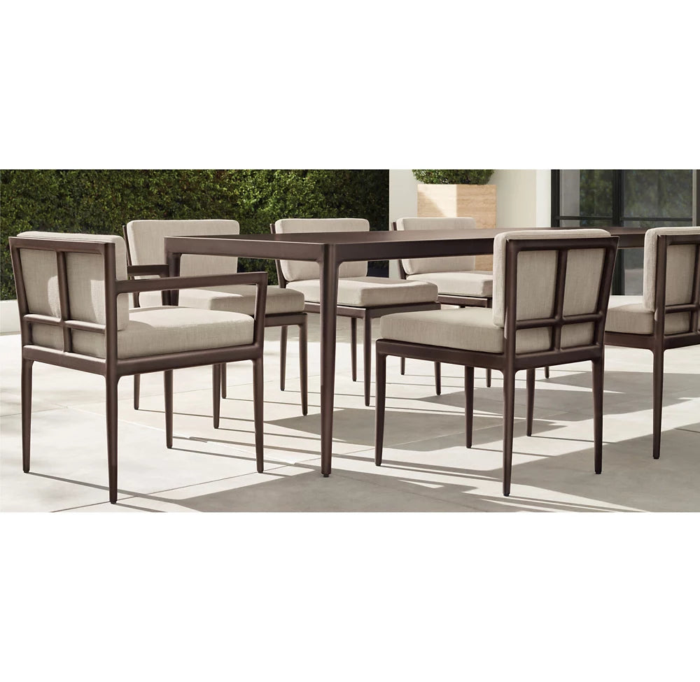 RH Laurel Aluminum Dining Side Chair