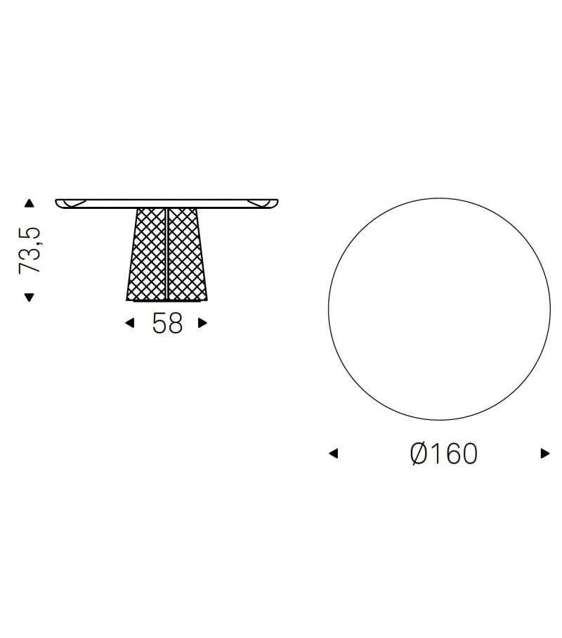 Cattelan Atrium Keramik Premium Round Dining Table