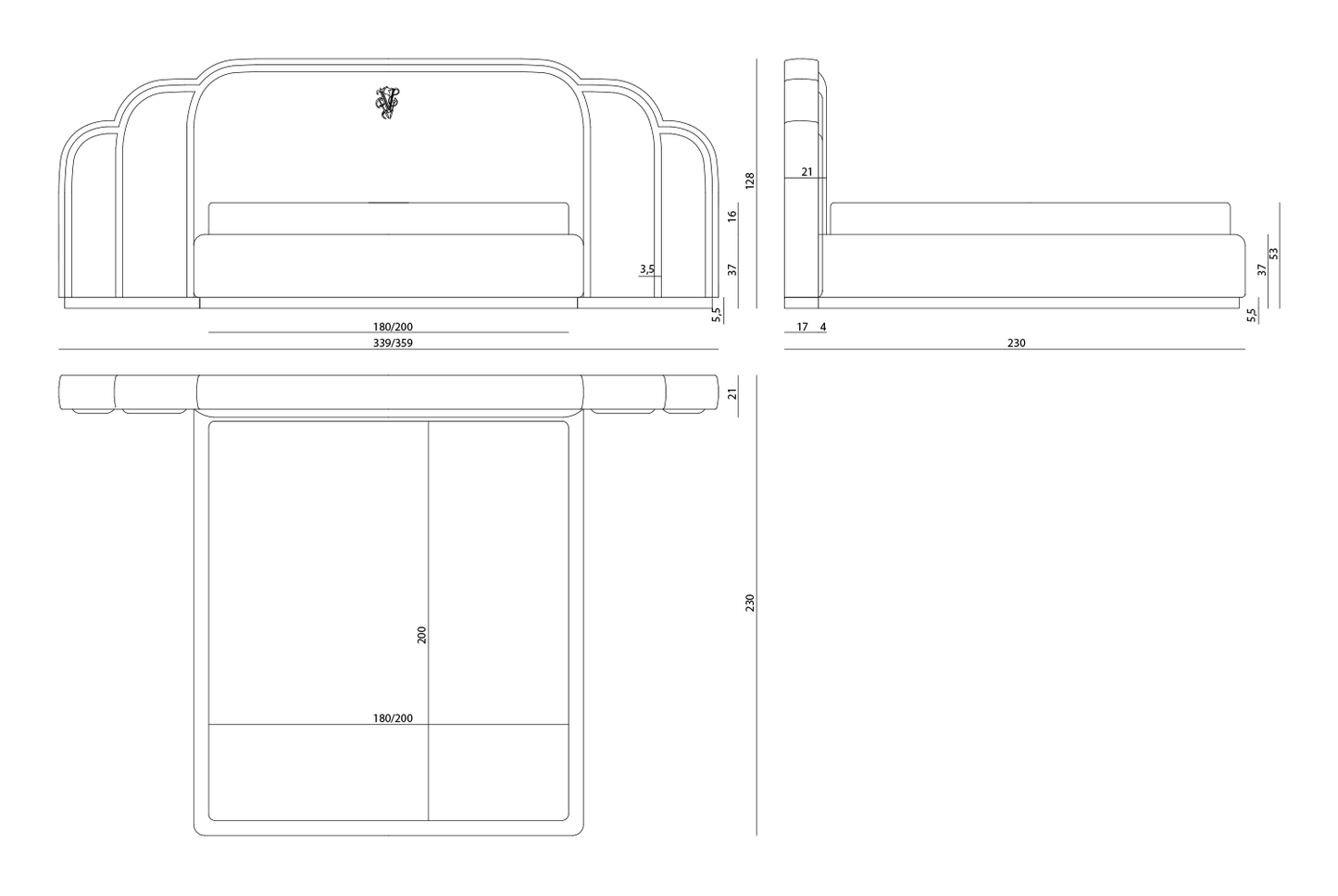 Visionnaire Bradley Bed