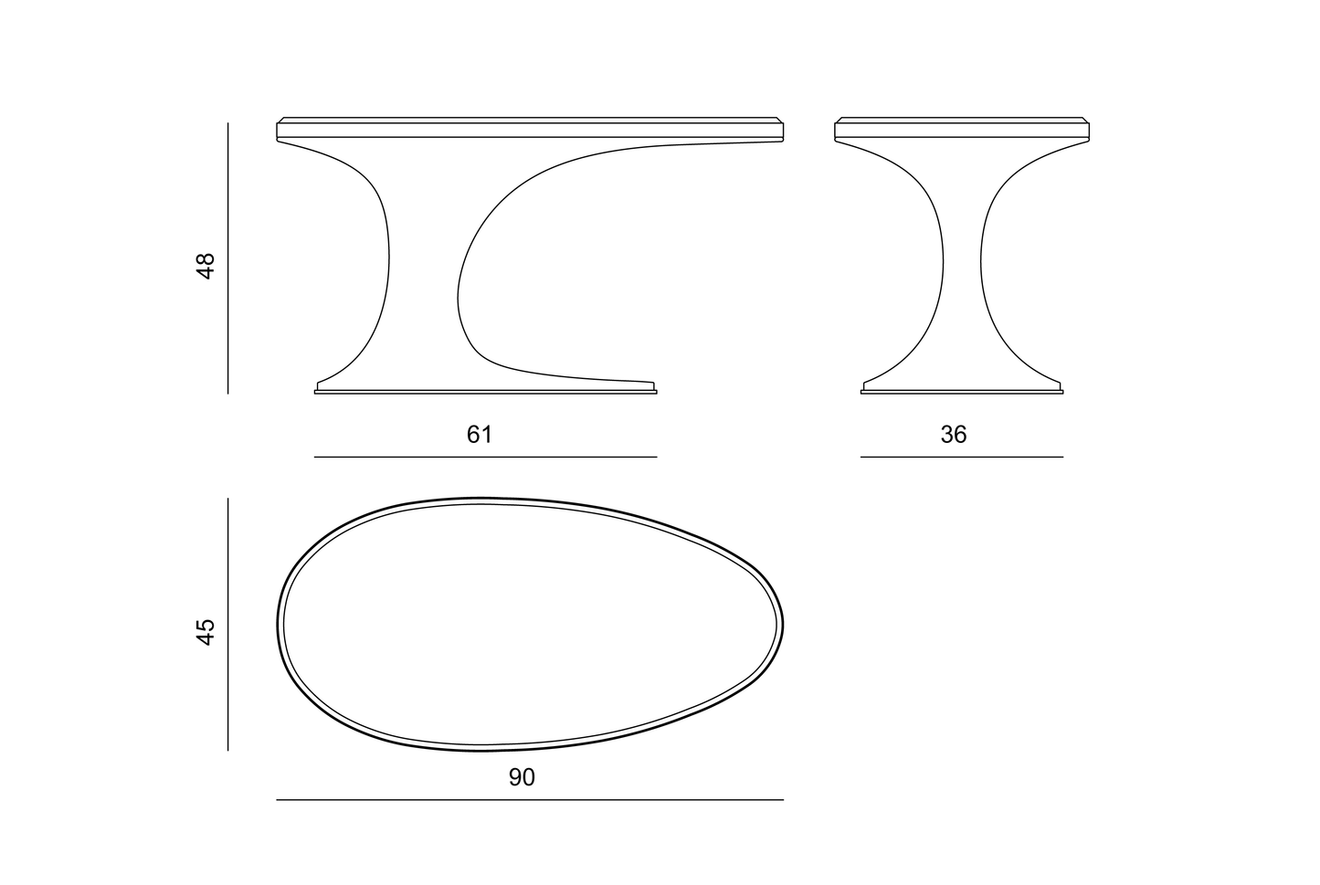 Visionnaire Sowilo High Side Table