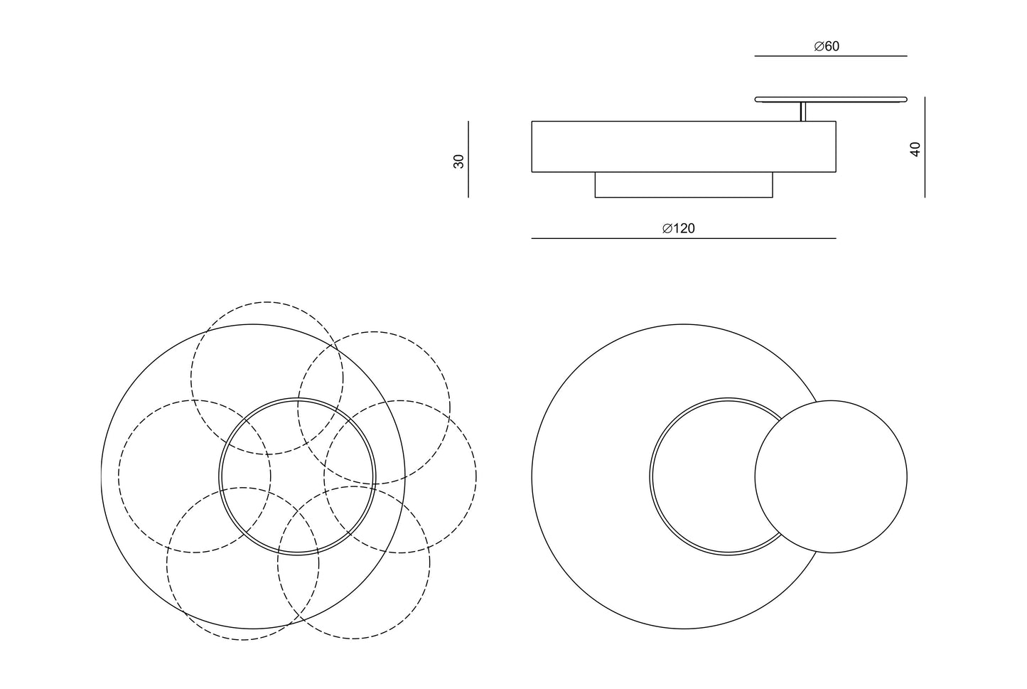 Visionnaire Orbital Coffee Table
