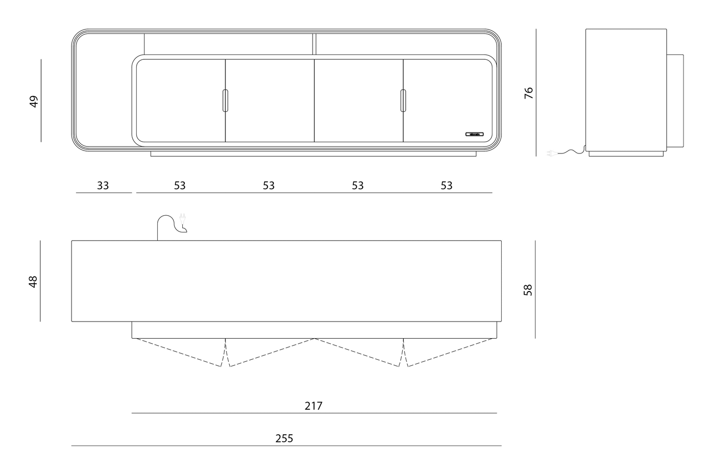 Visionnaire Embrace Tv Stand