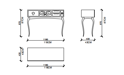 Boca Do Lobo Soho  Console Table