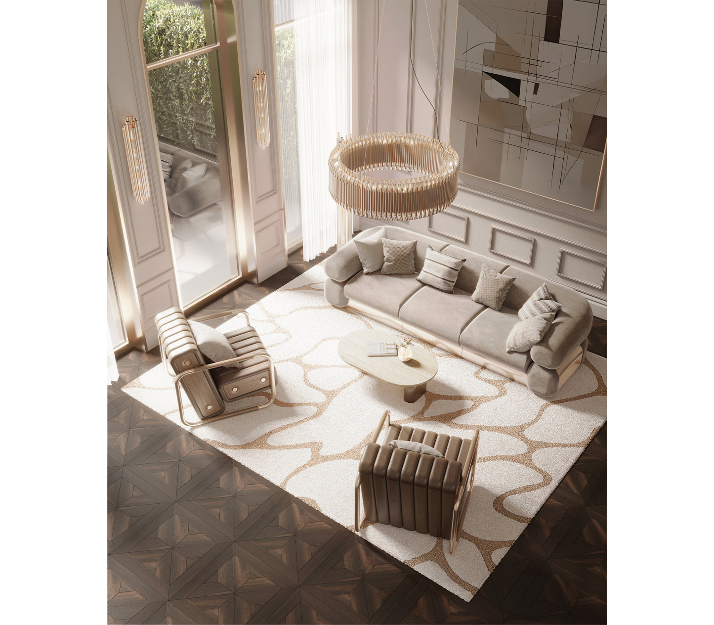 Boca Do Lobo  Fitzgerald Sectional Sofa
