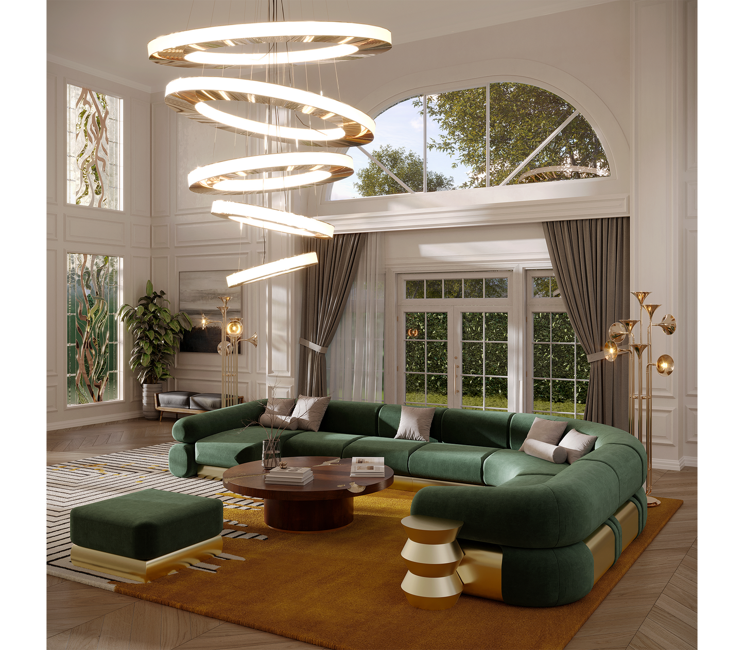 Boca Do Lobo  Fitzgerald Sectional Sofa