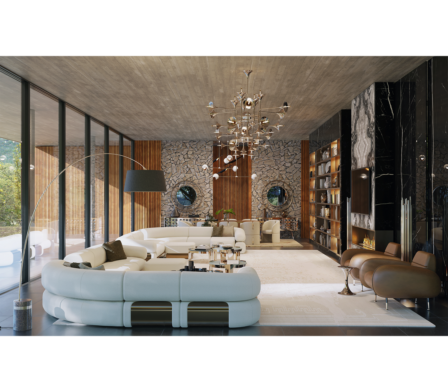 Boca Do Lobo  Fitzgerald Sectional Sofa