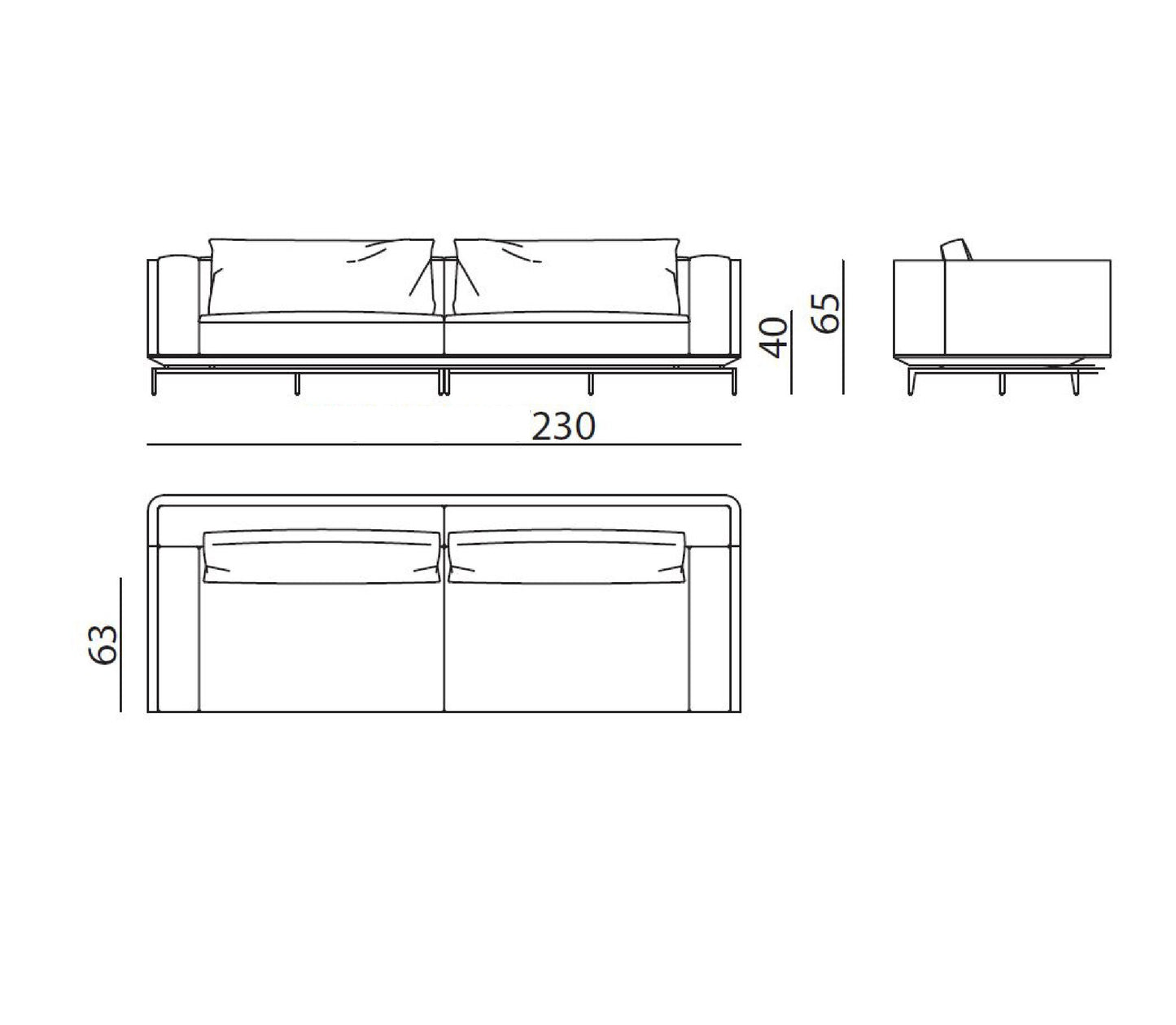 Visionnaire Denzel Sofa