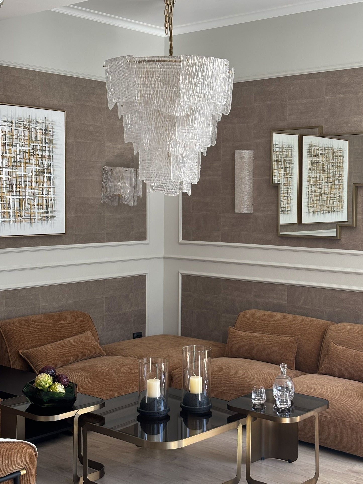 Fendi Bent Glass Side Table