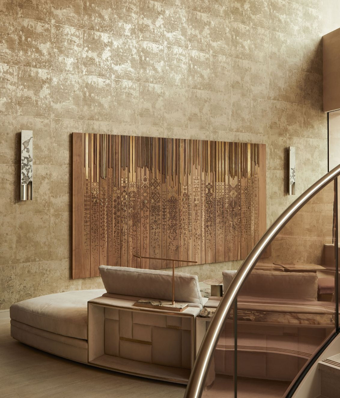 Visionnaire Shawl Alnada Walnut Wall Art