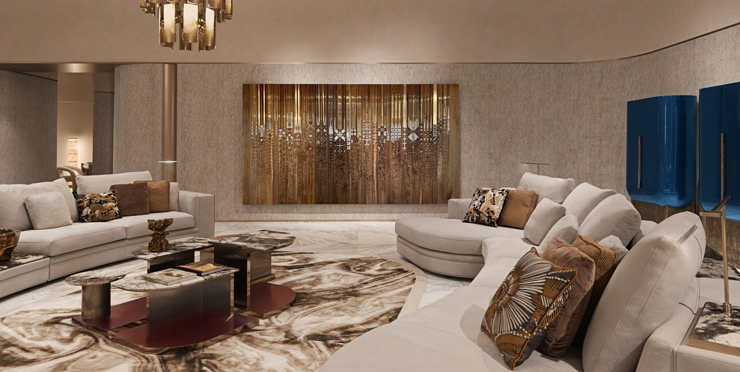 Visionnaire Shawl Alnada Walnut Wall Art
