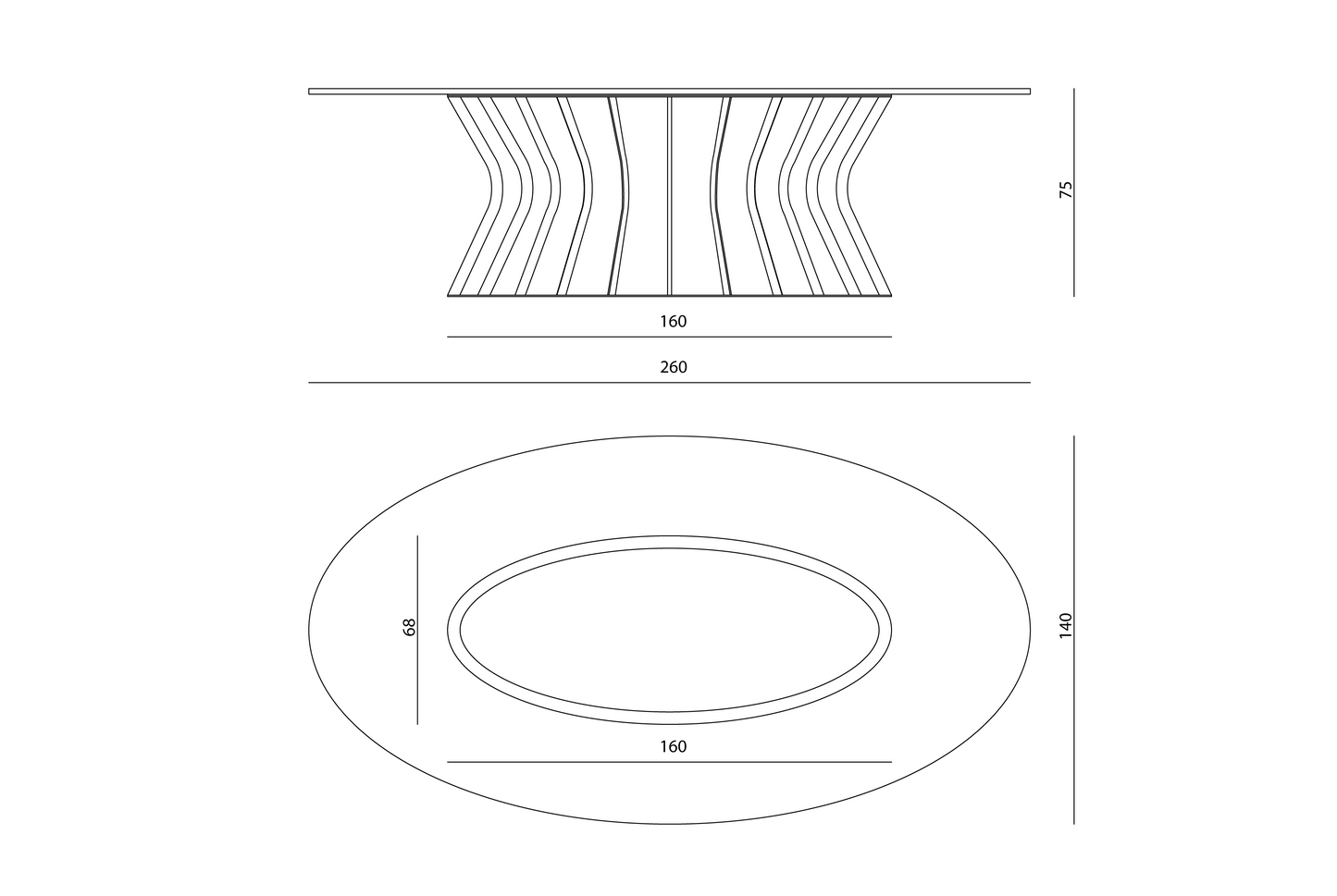Visionnaire Solstice Dining Table