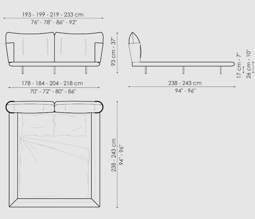 Bonaldo Blend Bed