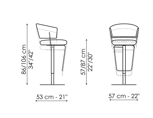 Bonaldo Bahia Too Bar Chair