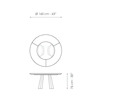 Bonaldo Torii St Dining Table