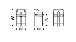 Cattelan Greta Bar Chair