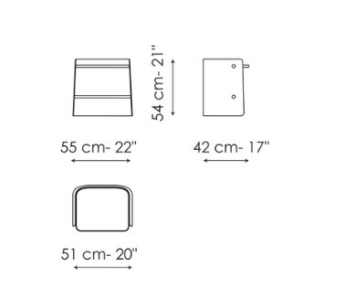 Bonaldo Parentesi Nightstand