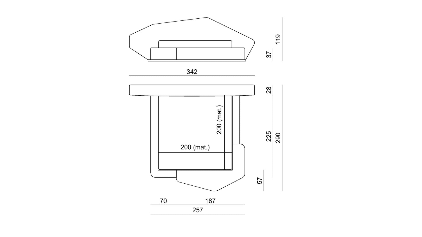 Visionnaire Neolito Bed