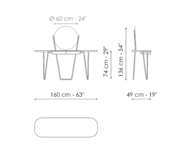 Bonaldo Coseno Dressing Table