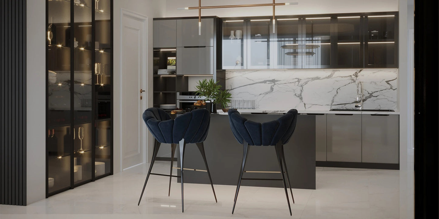 Alma De Luce Amasunzu  Bar Chair