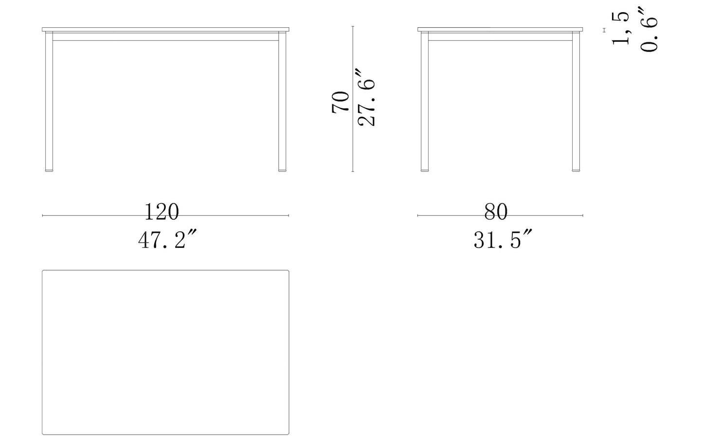 Cassina  10 Table En Tube Dining Table