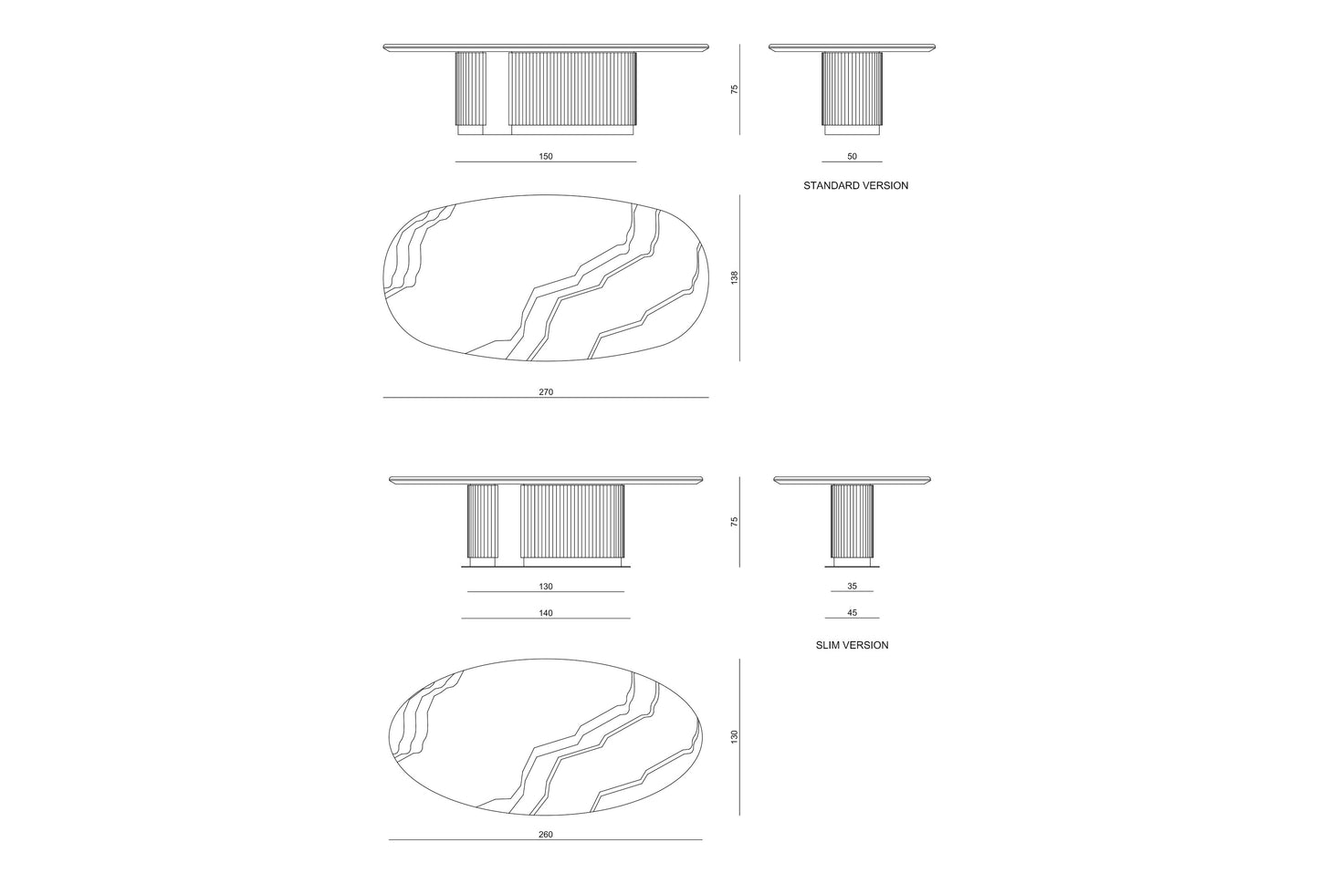 Visionnaire Leonardo Dining Table