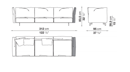 B&B Dambo Sofa