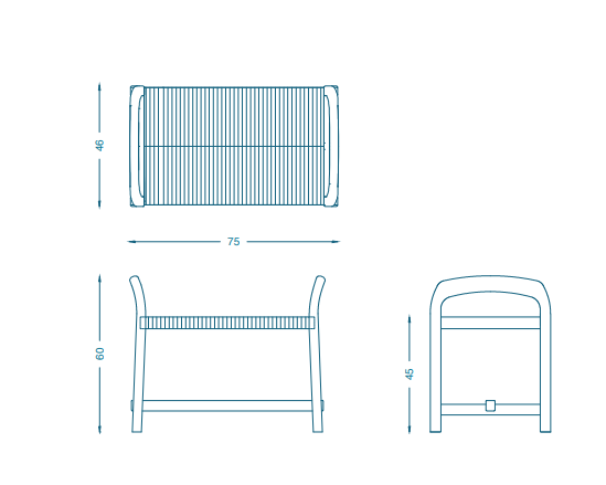 Bruno Moinard Editions Nara 2 Stool