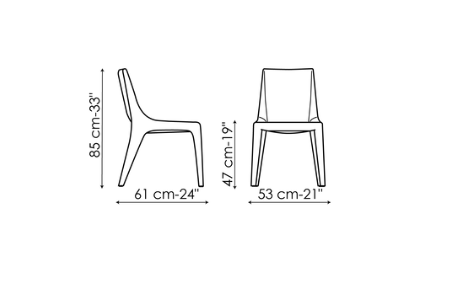Bonaldo Tip Toe Dining Chair
