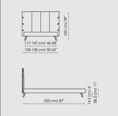 Bonaldo Cuff Single Bed