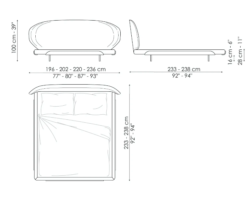 Bonaldo Olos Bed