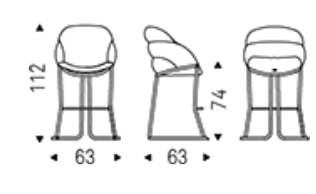 Cattelan Camilla Bar Chair