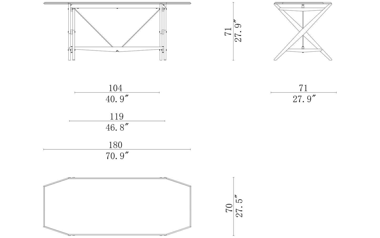 Cassina Cavalletto Dining Table