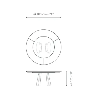 Bonaldo Torii St Dining Table